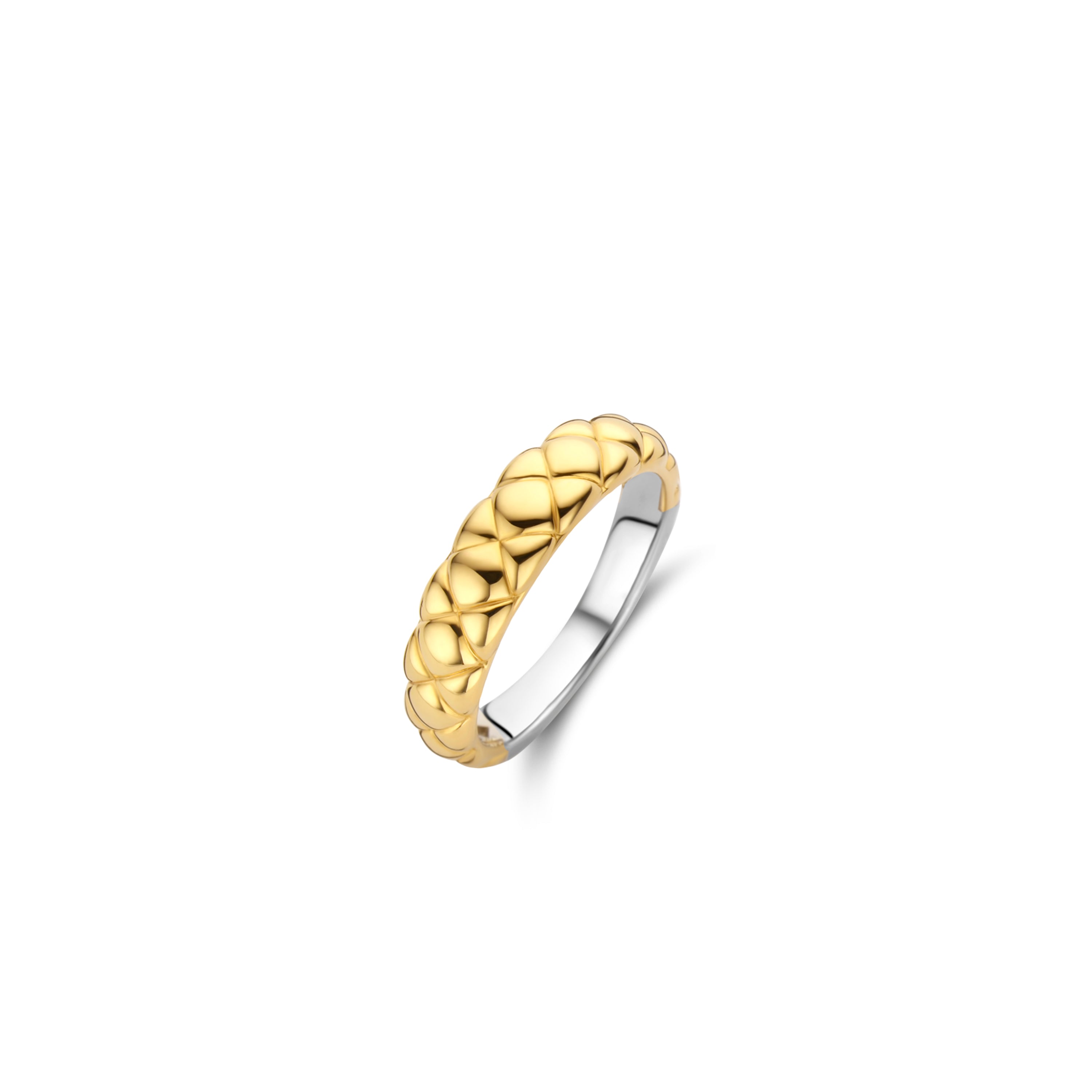 Ti Sento Clover Gold Plated Band Ring SALE