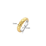 Ti Sento Clover Gold Plated Band Ring SALE