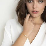 Nomination Aurea Bracelet, Sterling Silver Gold Plated Champagne CZ SALE