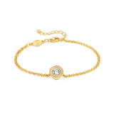 Nomination Aurea Bracelet, Sterling Silver Gold Plated Champagne CZ SALE