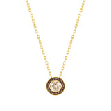 Nomination Aurea Necklace, Sterling Silver Gold Plated Champagne CZ SALE
