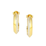 Nomination Aurea Hoop Earrings, Sterling Silver Gold Plated CZ SALE