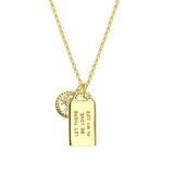 Nomination Talismani Love Necklace, Sterling Silver Gold Plated CZ SALE
