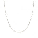 Nomination Bella Details Elongated Chain Necklace, Sterling Silver CZ