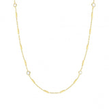 Nomination Bella Details Fantasy Chain Necklace, Sterling Silver Gold Plated CZ