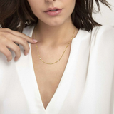 Nomination Bella Details Fantasy Chain Necklace, Sterling Silver Gold Plated CZ