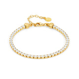 Nomination ChicNCharm Celebration Tennis Bracelet, Sterling Silver Gold Plated CZ