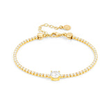 Nomination ChicNCharm Joyful Bracelet, Sterling Silver Gold Plated CZ