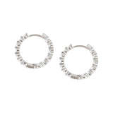 Nomination ChicNCharm Joyful Hoop Earrings, Sterling Silver CZ