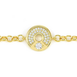 Nomination Sentimental Disc Infinity CZ Bracele SALE