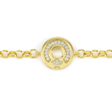 Nomination Sentimental Star Bracelet, Sterling Silver Gold Plated CZ SALE
