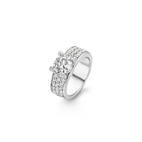 Ti Sento XL Luxe Sparkle Claw Solitaire CZ Ring SALE