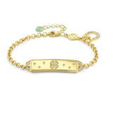 Nomination Talismani Good Luck Bracelet, Sterling Silver Gold Plated CZ SALE