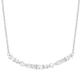 Nomination Colour Wave Necklace, Sterling Silver CZ