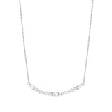 Nomination Colour Wave Necklace, Sterling Silver CZ