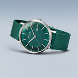Bering Solar Teal Watch & Bracelet Gift Set SALE