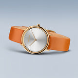 Bering Ultra Slim Gold Watch & Strap Gift Set SALE