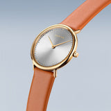Bering Ultra Slim Gold Watch & Strap Gift Set SALE
