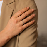 Ti Sento Narrow Eternity CZ Stacking Ring