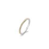 Ti Sento Narrow Eternity Gold Plated CZ Stacking Ring