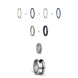 Bering Arctic Symphony Grey Ceramic Stacking Ring SALE