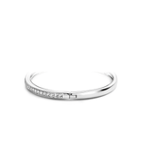 Ti Sento Classic CZ Tennis Hinged Bangle