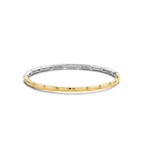 Ti Sento Deco Gold Plated Hinged Bangle SALE
