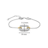 Ti Sento Elongated Link CZ Bracelet SALE