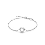 Ti Sento Heart Link CZ Bracelet SALE