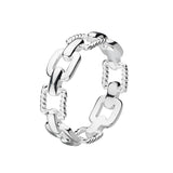 Dew Chain Link Band Ring