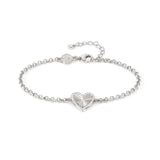 Nomination Truejoy Heart Bracelet, Sterling Silver CZ