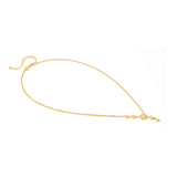 Nomination Truejoy Star Asymmetrical Necklace, Sterling Silver Gold Plated CZ