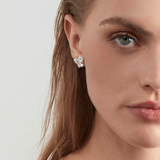 Nomination Ray of Light Butterfly Stud Earrings, Sterling Silver Gold Plated CZ