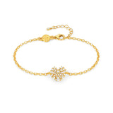 Nomination Ray of Light Heart Bracelet, Sterling Silver Gold Plated CZ