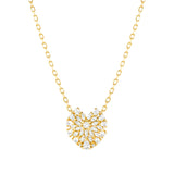 Nomination Ray of Light Heart Small Necklace, Sterling Silver Gold Plated CZ