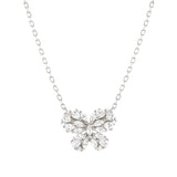 Nomination Ray of Light Butterfly Small Necklace, Sterling Silver CZ