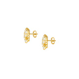 Nomination Ray of Light Butterfly Stud Earrings, Sterling Silver Gold Plated CZ