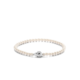 Ti Sento White Pearl Bead Bracelet