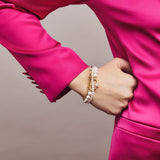 Ti Sento White Pearl Bead Bracelet