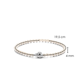 Ti Sento White Pearl Bead Bracelet