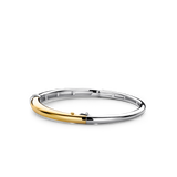 Ti Sento Tapered CZ Bangle Sterling Silver Gold Plated SALE