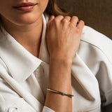 Ti Sento Tapered CZ Bangle Sterling Silver Gold Plated SALE
