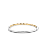 Ti Sento Beaded Gold Plated Hinged Bangle SALE