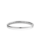 Ti Sento Narrow Ribbed Hinged Bangle SALE