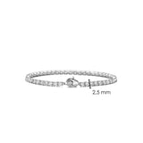 Ti Sento Sterling Silver Classic Tennis CZ Bracelet 2.5mm