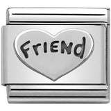 Nomination Classic Silver Friend Heart Charm