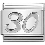 Nomination Classic Silver Number Thirty Charm
