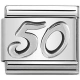Nomination Classic Silver Number Fifty Charm