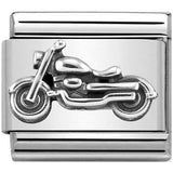 Nomination Classic Silver Vintage Motorbike Charm