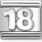 Nomination Classic Silver Number Eighteen Charm